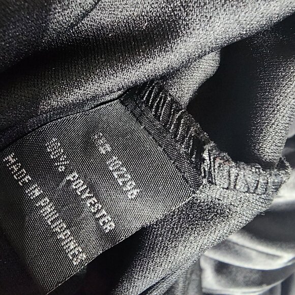 Connected Apparel Dress Womens Plus Size 20W Solid All Black Sleeveless Zip Up - Picture 6 of 7